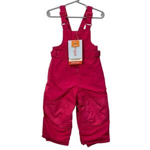 Cat & Jack Pink Girls Snow Bib 18 Months